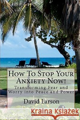 How To Stop Your Anxiety Now: Transforming Fear and Worry into Peace and Power