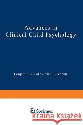 Advances in Clinical Child Psychology