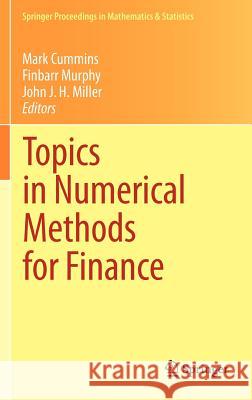 Topics in Numerical Methods for Finance