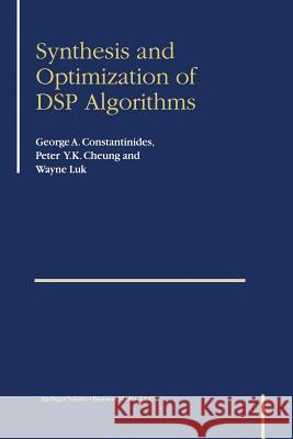 Synthesis and Optimization of DSP Algorithms