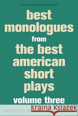 Best Monologues from the Best American Short Plays