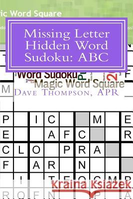 Missing Letter Hidden Word Sudoku: ABC