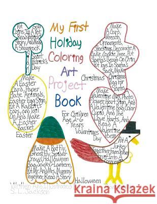 My First Holiday Coloring Art Project Book: For Children 2-6 Years