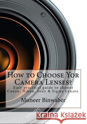 How to Choose Yor Camera Lenses?: The Easy Practical Guide in Canon, Nikon, Sony and Sigma Lenses!