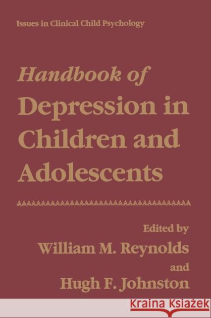 Handbook of Depression in Children and Adolescents