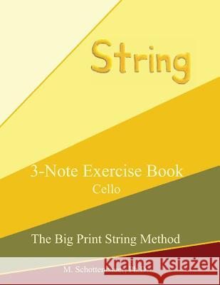 3-Note Exercise Book: Cello