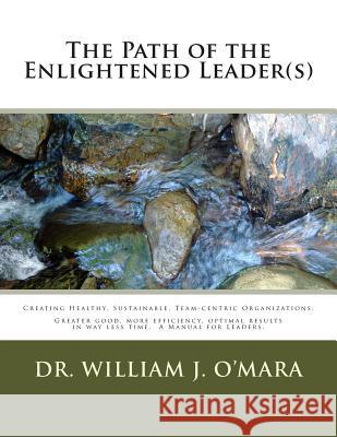 The Path of the Enlightened Leader(s): Creating Healthy, Sustainable, Team-centric Organizations. -- Greater good, more efficiency, optimal results in
