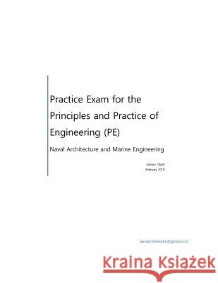 Practice Exam for the Principle and Practice of Engineering (PE) - Naval Architecture