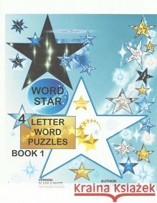 WORD STAR 4 Letter Word Puzzles - Book 1