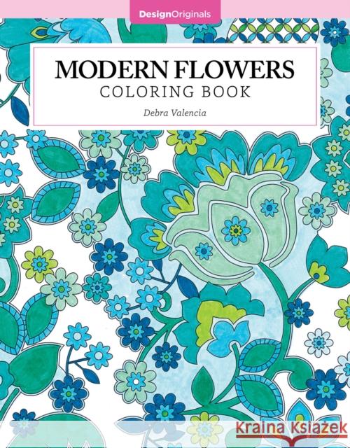 Modern Flowers Coloring Book