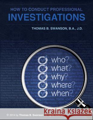 How To Conduct Professional Investigations