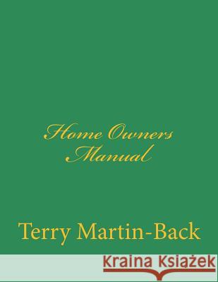 Home Owners Manual