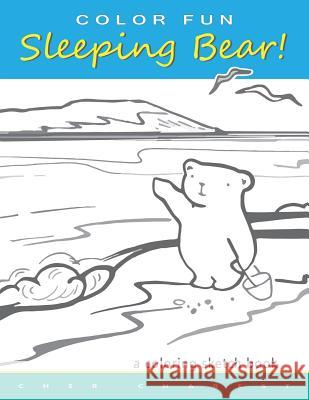 COLOR FUN Sleeping Bear! A Coloring Sketch Book: A coloring book that follows a mother bear and her two cubs as they explore the sights and attraction