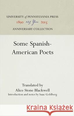 Some Spanish-American Poets