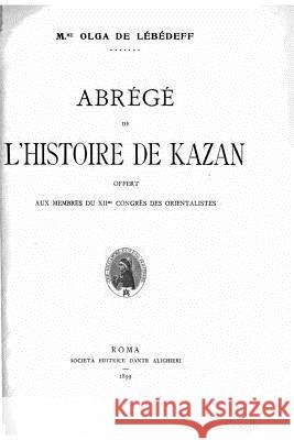 Abrégé de l'Histoire de Kazan