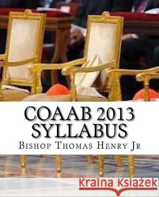 COAAB 2013 Syllabus: Rethinking the Episcopacy