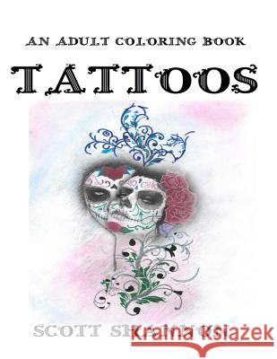 An Adult Coloring Book - Tattoos