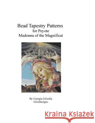 Bead Tapestry Patterns for Peyote Madonna of the Magnificat by Botticelli