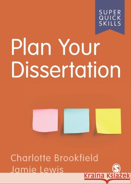 Plan Your Dissertation