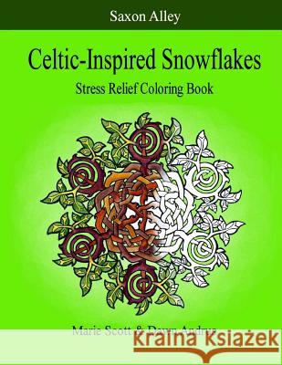 Celtic-Inspired Snowflakes: Stress Relief Coloring Book