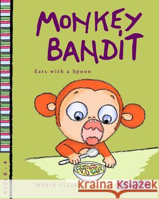 Monkey Bandit Eats with a Spoon