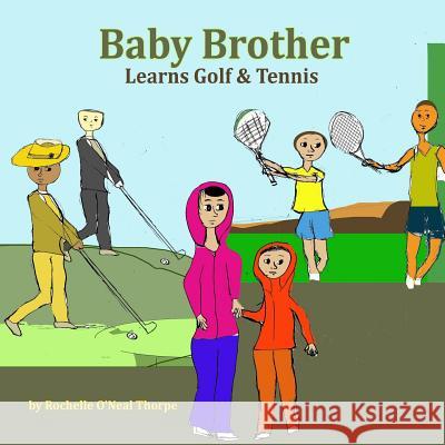 Baby Brother Learns Golf & Tennis