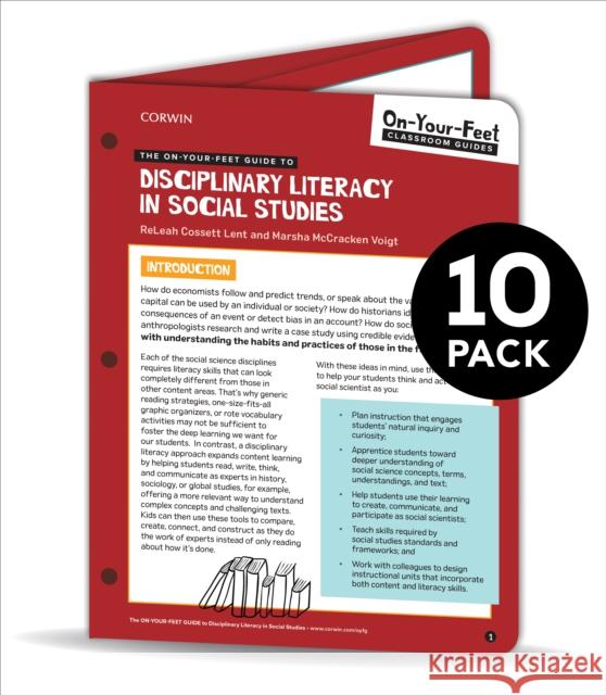 BUNDLE: Lent: The On-Your-Feet Guide to Disciplinary Literacy in Social Studies: 10 Pack