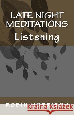 late night meditations one