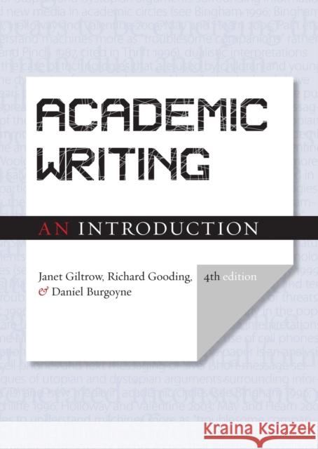 Academic Writing: An Introduction - Fourth Edition