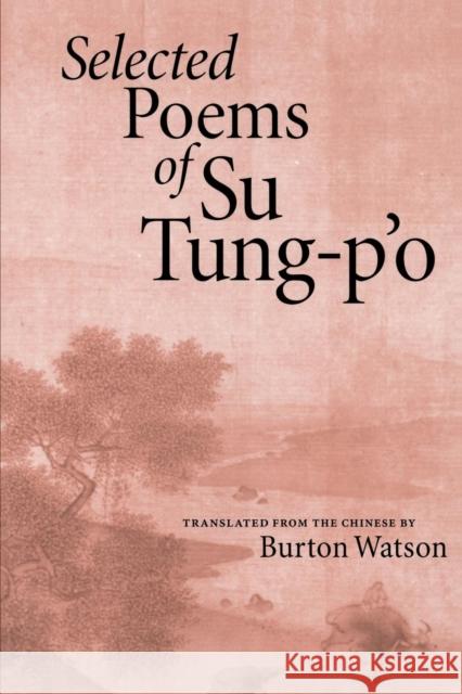 Selected Poems of Su Tung-P'o
