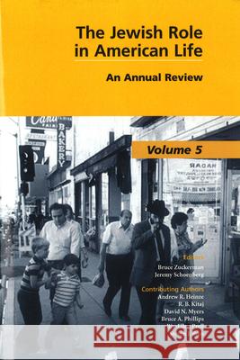 The Jewish Role in American Life: An Annual Review