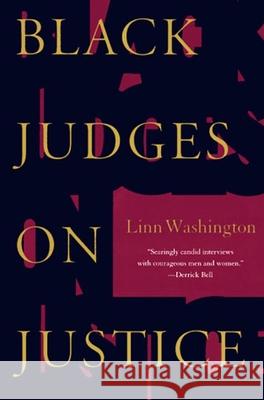Black Judges on Justice: Perspectives from the Bench