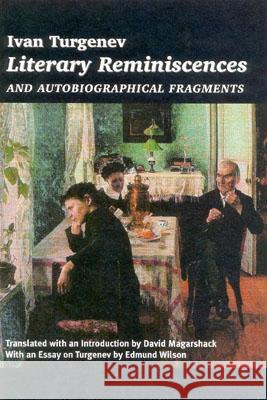Literary Reminiscences and Autobiographical Fragments