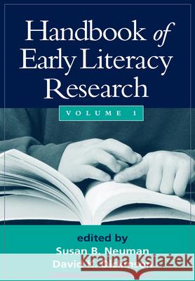 Handbook of Early Literacy Research, Volume 1: Volume 1