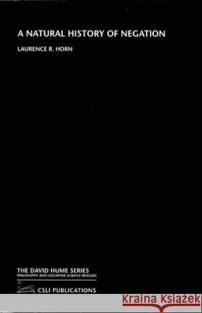 A Natural History of Negation