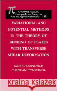 Variational and Potential Methods in the Theory of Bending of Plates with Transverse Shear Deformation