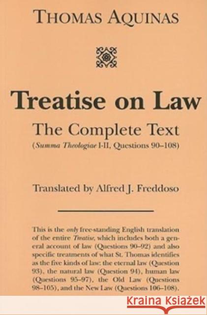 Treatise on Law: The Complete Text