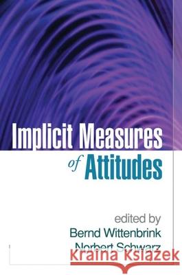 Implicit Measures of Attitudes