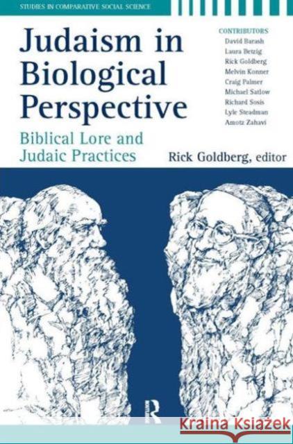 Judaism in Biological Perspective: Biblical Lore and Judaic Practices