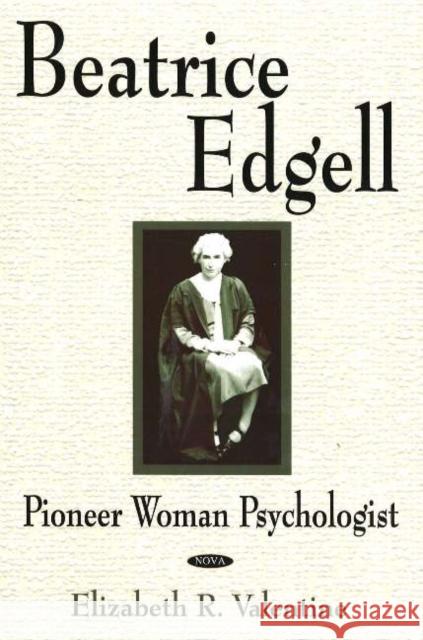 Beatrice Edgell: Pioneer Woman Psychologist