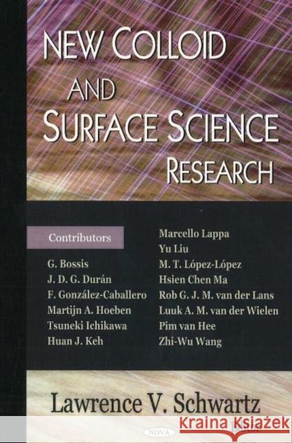 New Colloid & Surface Science Research