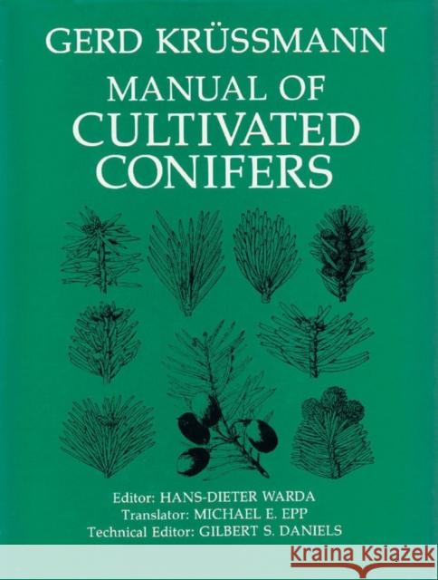 Manual of Cultivated Conifers