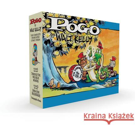 Pogo the Complete Syndicated Comic Strips Box Set: Volume 1 & 2: Through the Wild Blue Wonder and Bona Fide Balderdash