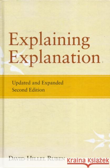 Explaining Explanation