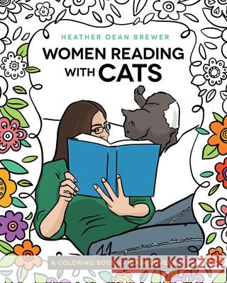 Women Reading with Cats Coloring & Activity Book: A Pawsitively Purr-Fect Pastime for Feline Cozy