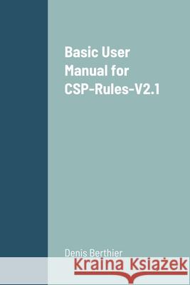 Basic User Manual for CSP-Rules-V2.1