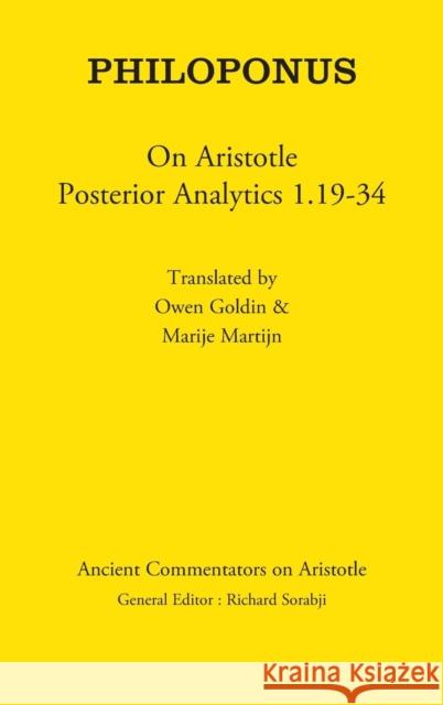 Philoponus: On Aristotle Posterior Analytics 1.19-34