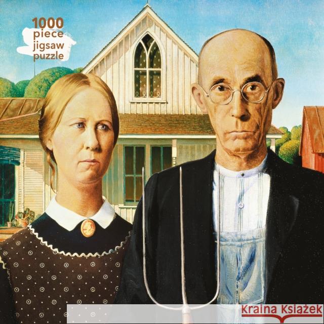 Adult Jigsaw Puzzle Grant Wood: American Gothic: 1000-Piece Jigsaw Puzzles