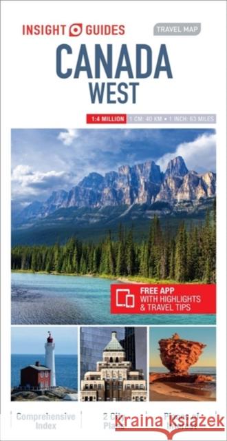 Insight Guides Travel Map Canada West