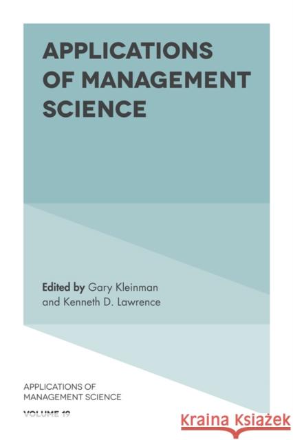 Applications of Management Science